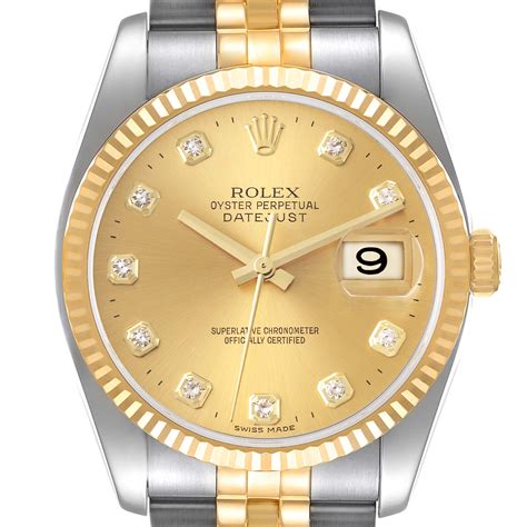 rolex datejust 36mm steel and yellow gold diamonds|rolex datejust price chart.